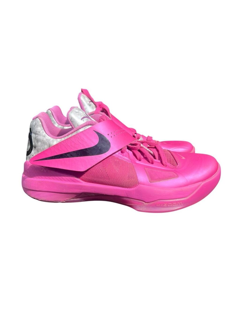 Nike Zoom KD 4 Aunt Pearl Mens 8.5 baseball pink fire sneakers shoes